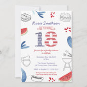 全米18歳の誕生日パーティー、7月4日パーティー 招待状 (正面)