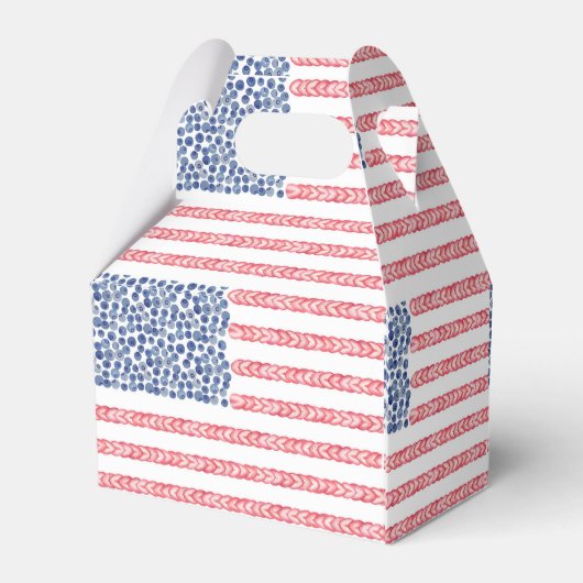 全米4日7月の夏ピクニックカップルのシャワー フェイバーボックス (裏面サイド)