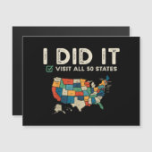 全米50の州を訪れた – USAマップ旅行 – Visit (正面/裏面)