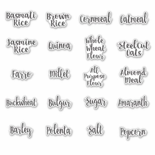 全粒粉の貯蔵容器 シール (正面)