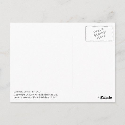 全粒粉パン ポストカード (裏面)