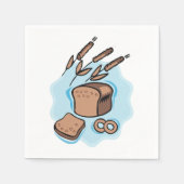 全粒素朴パン農場食品 スタンダードカクテルナプキン (正面)