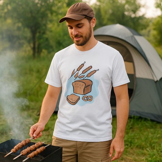 全粒素朴パン農場食品 Tシャツ