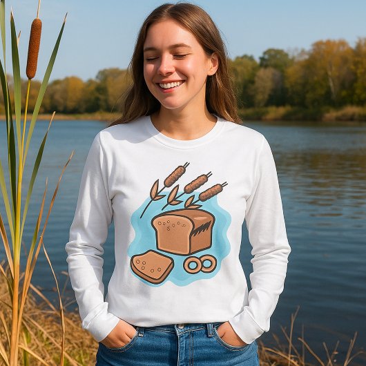 全粒素朴パン農場食品 Tシャツ