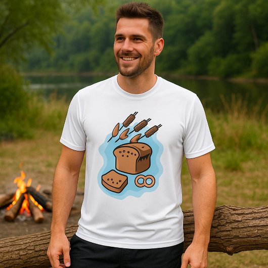 全粒素朴パン農場食品 Tシャツ