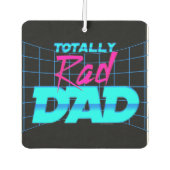 全素晴らしいパパおもしろい父の日80sギフト カーエアーフレッシュナー (正面)