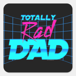 全素晴らしいパパおもしろい父の日80sギフト スクエアシール