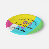 全素晴らし80のパーティー供給80年代 ペーパープレート (アングル)