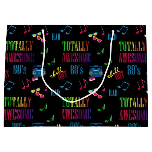 全素晴らし80社のパーティー大抱き枕 ラージペーパーバッグ (正面)