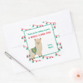 全羅間おもしろい誕生会感謝していお願い スクエアシール (封筒)