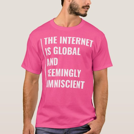 全能に見えるインターネット 引用 Tシャツ (正面)