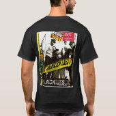 全能のヤハウェの黒いメシアTシャツ Tシャツ (裏面)