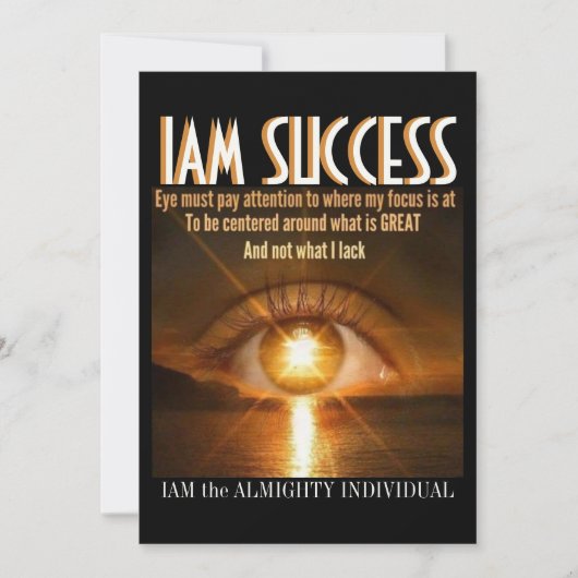 全能の人物 招待状 (正面)