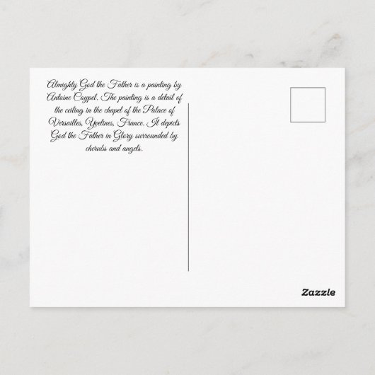 全能の神 ポストカード (裏面)