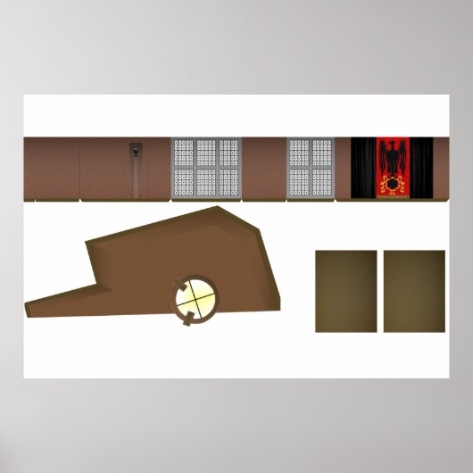 全能エイリアン裁判官コートルームDiorama ポスター (正面)