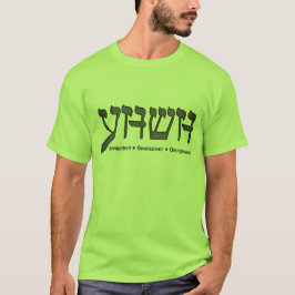 全能全知どこにでもあるYHWH (Yahweh) Tシャツ
