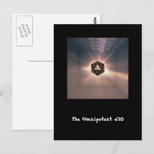 全能性d20 – ポストカード (正面/裏面)