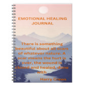 全脳卒中の強さ:感情的な癒しの旅 ノートブック (正面)