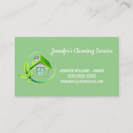 全自然洗浄サービス 名刺 (正面)