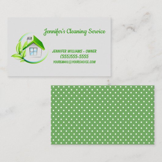 全自然洗浄サービス 名刺 (正面/裏面)