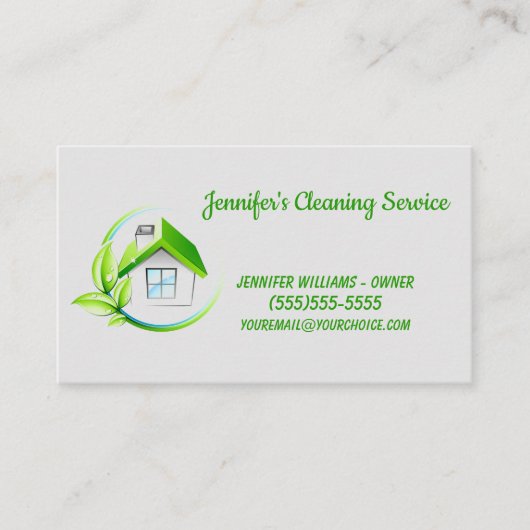 全自然洗浄サービス 名刺 (正面)