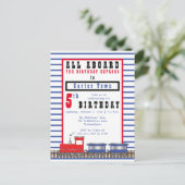 全船乗り第5誕生日チョー表現オ・トレイン インビテーションポストカード (スタンド正面)