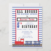 全船乗り第5誕生日チョー表現オ・トレイン 招待状 (正面)