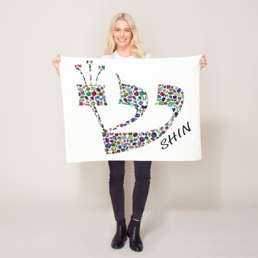 全色宝石を使用した手紙新 フリースブランケット (インサイチュ)