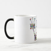 全色宝石を使用した手紙新 モーフィングマグカップ (左)