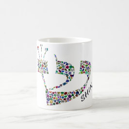 全色宝石を使用した手紙新 モーフィングマグカップ