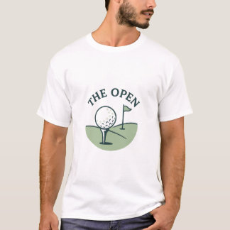 全英オープン - シンプルゴルフデザイン Tシャツ