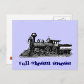 全蒸気先行ヴィンテージ鉄道機関 ポストカード (正面/裏面)