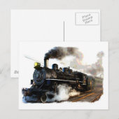 全蒸気機関車 ポストカード (正面/裏面)