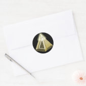 全視点角錐ステッカー ラウンドシール (封筒)