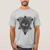 全視眼照光シンプルモダンクール Tシャツ (正面)