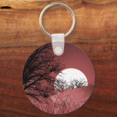 全視野月 – 赤 キーホルダー (正面)