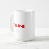 全赤白マグカップ コーヒーマグカップ (正面左)