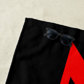 全赤黒ビーチタオル ビーチタオル (インサイチュ)