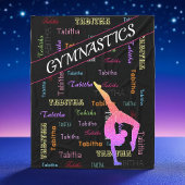 全身のパーソナライズされた体操の毛布 フリースブランケット