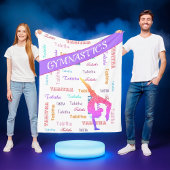 全身のパーソナライズされた体操の毛布 フリースブランケット