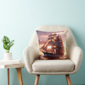 全速力の高い船 クッション (椅子)