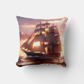 全速力の高い船 クッション (正面)