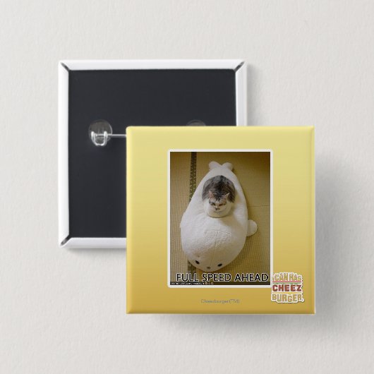 全速力前方に 缶バッジ (正面&裏面)