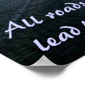 全道路ローマに通じる ポスター (角)