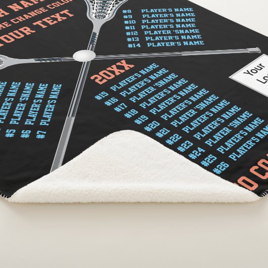 全選手の名前ラクロスコーチがあらゆる色を贈る シェルパブランケット (3/4)