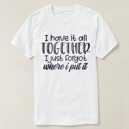 全部一緒に持っている Tシャツ (デザイン正面)