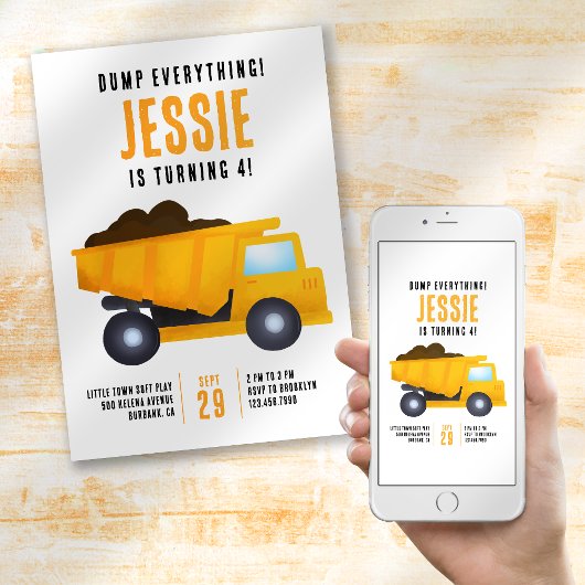 全部捨てろ!建築誕生日パーティー 招待状