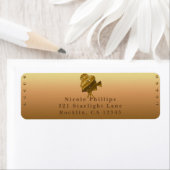 全金ゴールドシネマ&スターズハリウッドパーティの招待状 ラベル (インサイチュ)