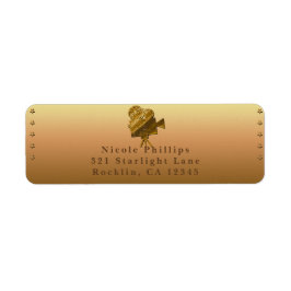 全金ゴールドシネマ&スターズハリウッドパーティの招待状 ラベル
