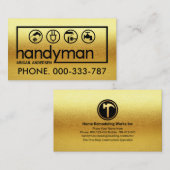 全金ゴールド看板フレーム 名刺 (正面/裏面)